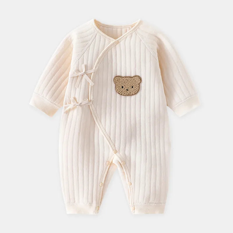 Children's Teddy Bear Design One Piece Suit,beige 