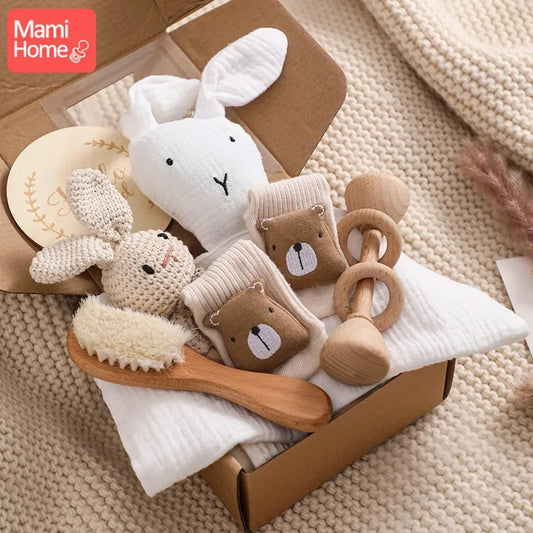 Discover the ultimate baby bath set gift bundle, complete with a gentle body brush for tender care and a cozy, absorbent towel for post-bath snuggles. Elevate the bathing experience for your little one with this delightful set designed for comfort and joy."