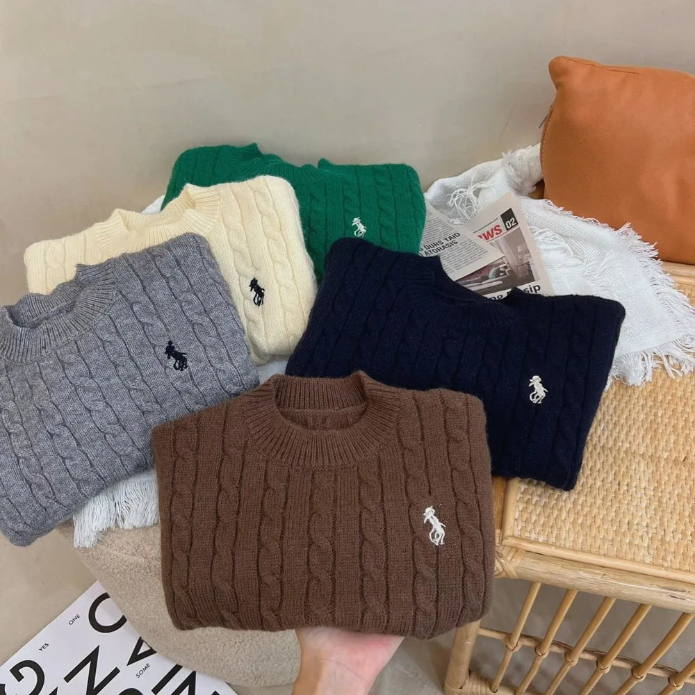 Children's Embraided Knitted Sweater